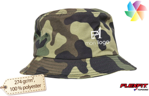 Bob camouflage personnalisable FLEXFIT style urbain