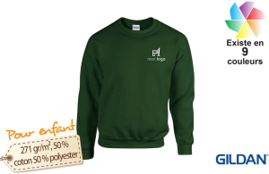 Sweat promotionnel couleur pour enfant publicitaire personnalisé 