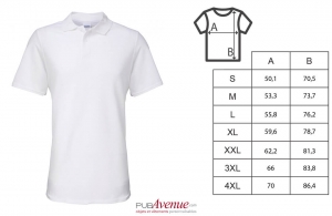 Polo personnalisé tendance gildan blanc pour homme