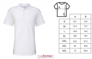 Polo tendance gildan blanc pour homme