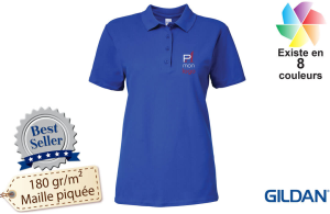 Polo tendance gildan pour femme publicitaire personnalisé 