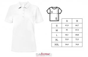 Polo personnalisé tendance gildan blanc pour femme