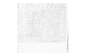 Drap de bain blanc personnalisé en coton bio organic 140 x 70