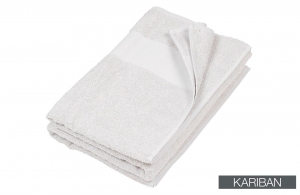 Serviette de bain blanche personnalisée 100 x 50