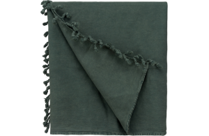 Drap de bain fouta personnalisé à franges torsadées