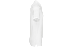 Polo personnalisé blanc en coton biologique pour homme