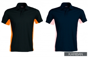 Polo personnalisé bicolore kariban sport et décontracté