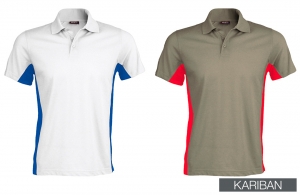 Polo personnalisé bicolore kariban sport et décontracté