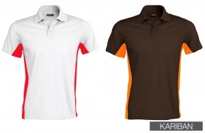Polo personnalisé bicolore kariban sport et décontracté