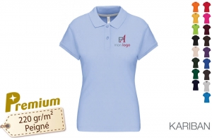 Polo personnalisé prestige haut de gamme personnalisé pour femme