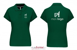 Polo personnalisé prestige haut de gamme personnalisé pour femme