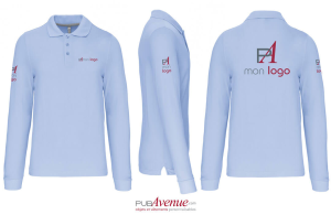 Polo Kariban Prestige à manches longues pour homme