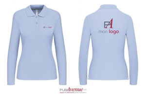 Polo Kariban Prestige à manches longues pour femme