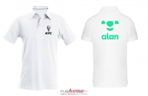 Polo personnalisé prestige Kariban blanc pour enfant