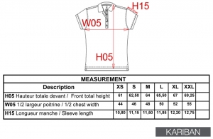 Polo personnalisé kariban à maille piqué bicolore pour femme
