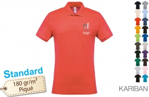 Polo personnalisé business kariban à maille piqué pour homme