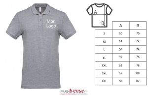 Polo personnalisé business kariban à maille piqué pour homme