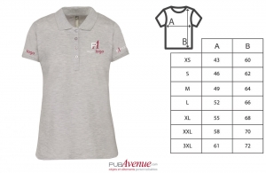 Polo personnalisé business kariban à maille piqué pour femme