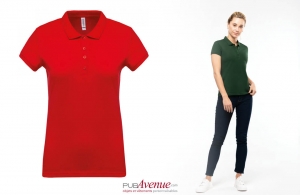 Polo personnalisé business kariban à maille piqué pour femme