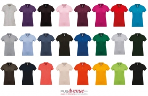 Polo personnalisé business kariban à maille piqué pour femme