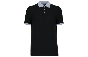 Polo personnalisé bicolore col et manche contrasté pour homme