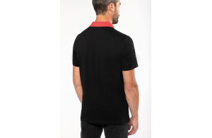 Polo jersey col bicolore pour homme