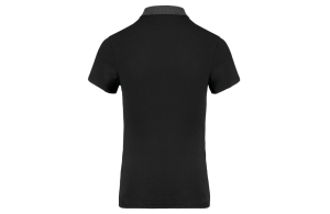 Polo personnalisé en jersey à col bicolore pour femme