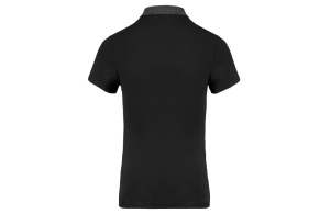 Polo jersey col bicolore pour femme