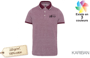 Polo bicolore Look tendance pour homme