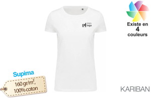 T-shirt Supima® personnalisé à coupe ajustée pour femme