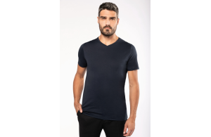 T-shirt col V Supima® kariban pour homme