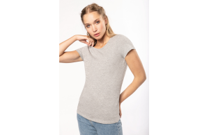 T-shirt élasthanne personnalisé pour femme