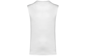 T-shirt blanc sans manches écoresponsable pour homme