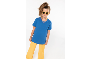 T-shirt personnalisé blanc en coton bio kariban pour enfant