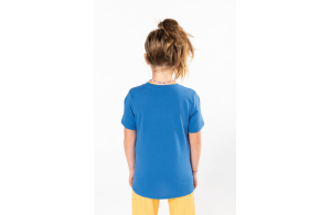 T-shirt personnalisé blanc en coton bio kariban pour enfant