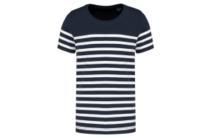 T-shirt marinière col rond en coton Bio pour enfant