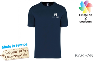 T-shirt personnalisé made in France en coton Bio homme