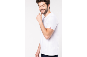 T-shirt publicitaire made in France blanc coton Bio homme