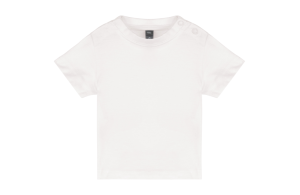 T-shirt personnalisée blanc pour bébé manches courtes