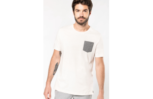 T-shirt personnalisé en coton Bio avec poche no label