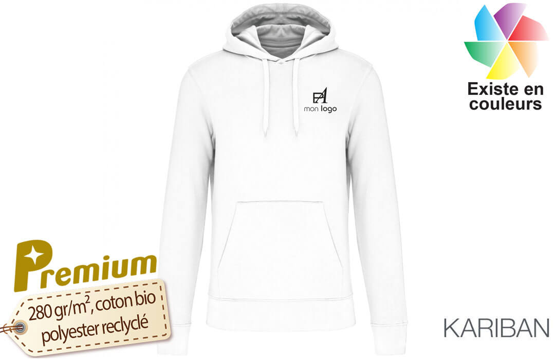 Generic Sweat à Capuche Hoodie Femme Ref 01 Blanc à prix pas cher