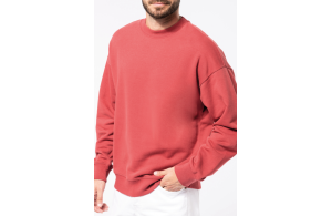 Sweat col rond couleur oversize écoresponsable