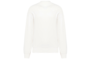 Sweat col rond blanc oversize écoresponsable