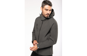 Veste softshell personnalisée à capuche amovible homme