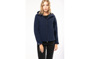 Veste softshell personnalisée à capuche amovible femme