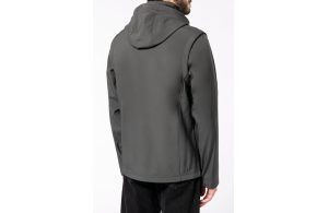 Softshell personnalisée avec capuche et manches amovibles