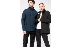 Softshell personnalisée à fibre bio recyclée écoresponsable