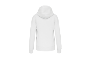 Sweat à capuche blanc au style urbain streetwear