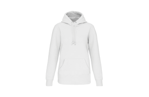 Sweat à capuche blanc au style urbain streetwear