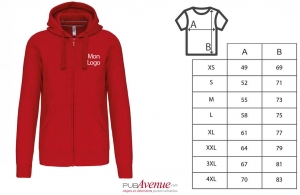Veste à capuche premium haut de gamme personnalisable pour homme